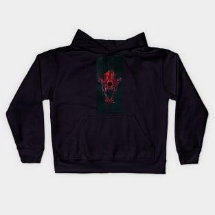 Red Fox Skull Kids Hoodie